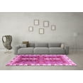 thumbnail image 3 of Ahgly Company Indoor Square Abstract Pink Modern Area Rugs, 8' Square, 3 of 4