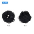 thumbnail image 3 of Artificial Rhinestone Chiffon Flower Heads, Black Faux Flowers 2 Inch 20Pcs, 3 of 5
