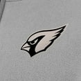 thumbnail image 2 of Women's Antigua Gray Arizona Cardinals  Brushed Carbon Figure Half-Zip Pullover Sweatshirt, 2 of 2
