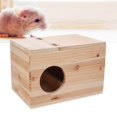 thumbnail image 2 of Loewten With Small Door Wood Nesting House, Pet Breeding Box, For Hamster Squirrel, 2 of 8