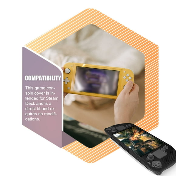 Handheld Game Console Cover Breathable Game Console Non-slip Silicone Protector Soft Guard Gaming Accessories Spare Parts Replacement for Steam Deck