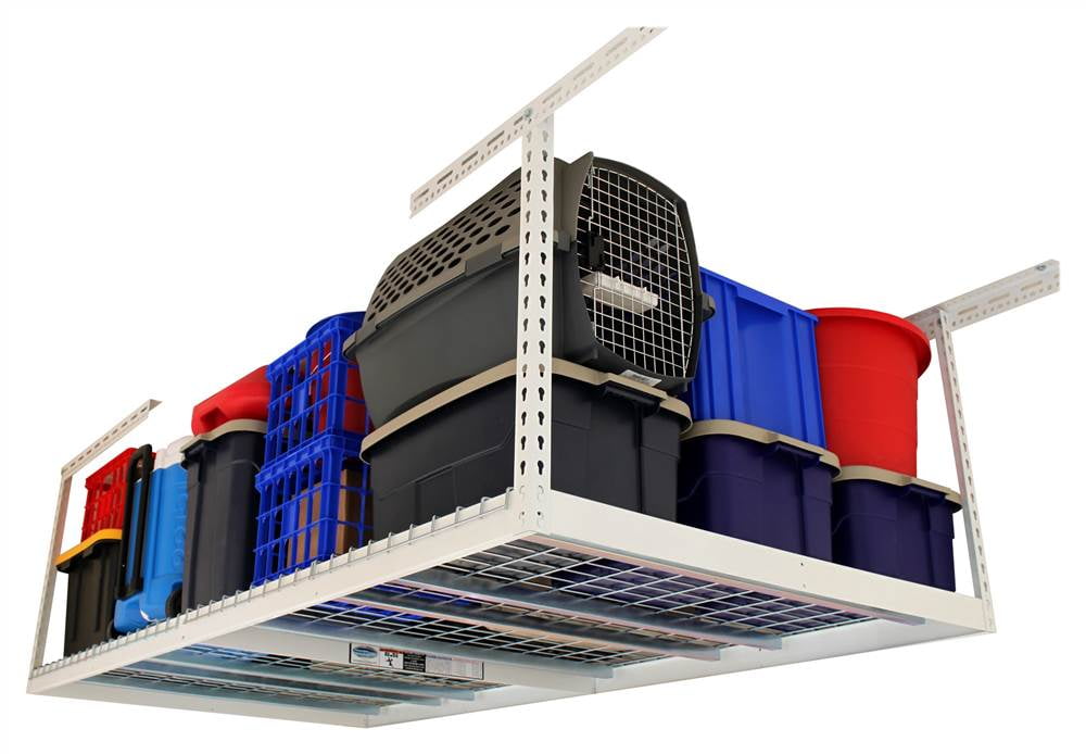 Garage Overhead Storage Rack, Closetmaid Hammertone Garage Storage System