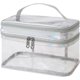 thumbnail image 1 of Bolsa de maquillaje transparente, bolsa de aseo de viaje para mujer, bolsa de cosméticos impermeable, bolsa de maquillaje bonita, bolsa de maquillaje rosa de viaje de doble capa, 1 of 7