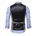 thumbnail image 5 of Penkiiy Men's Business Suit Vest Slim Fit Dress Waistcoat for Wedding Party Dinner White Clearance, 5 of 8