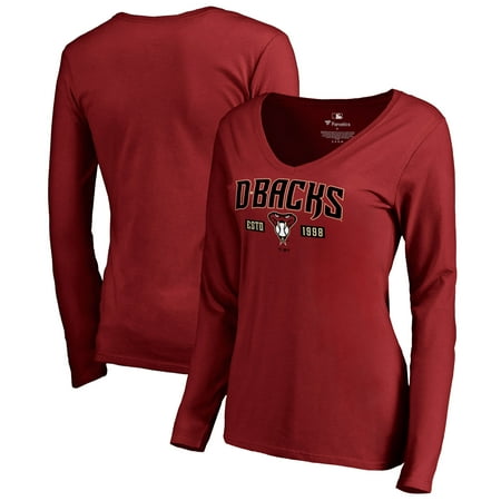 Snakeskin Baseball - Arizona Diamondbacks Fanatics Branded Women's Hometown Collection Snakeskin Long Sleeve T-Shirt - Red