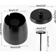 thumbnail image 2 of Stainless Steel Outdoor Ashtray with Odor-Resistant Cover and Anti-Slip Base 2025, 2 of 5