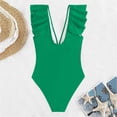 thumbnail image 5 of Sngxgn Swimsuits Tummy Control Bathing Suits for Women Swimwear(Green,M), 5 of 7