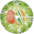 thumbnail image 1 of FMSHPON Easter Beautiful Easter Eggs Daisy Flower Green Leaf Xmas Christmas Tree Skirt Stand Mat for Holiday Party Decoration Indoor Outdoor 36 inches, 1 of 6
