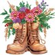 thumbnail image 1 of 5D DIY Kit Con Forma Especial Parcial Ramo Botas Del, 1 of 9