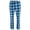 Blue Plaid, variant on Hanes Fleece Pajama Pants (Men)