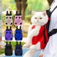 thumbnail image 3 of Bag Pet Backpack, Portable Mesh Breathable Carrier for Cats and Small Dogs, Outdoor Travel Backpack, Adjustable Straps, Multiple Colors and Sizes Available, 3 of 16
