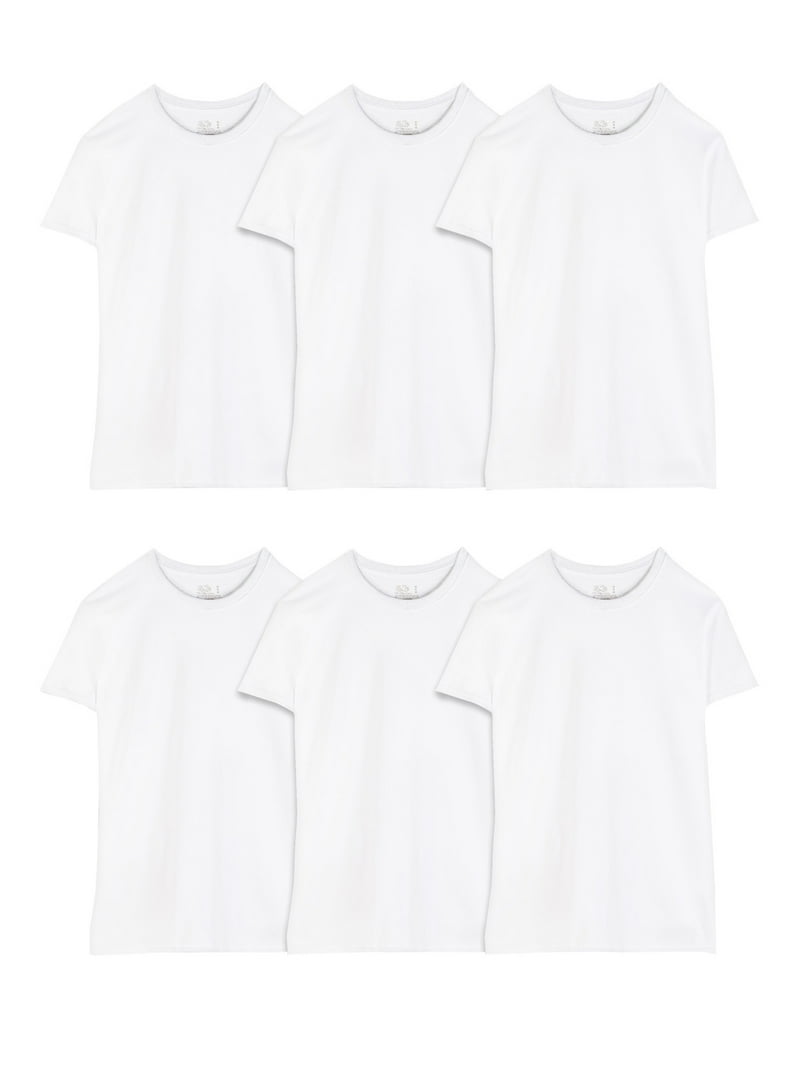 Fruit Of The Loom Men's Super Premium Crew Neck T-Shirt - 100% Cotton, Short Sleeve (White, XL) 6 thumbnail image