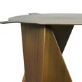 thumbnail image 4 of 59.56" Round Dining Table With Stain Sintered Stone Surface & Bronze Iron Base, Black, For 6-8, Room Delight Black Solid Desktop Stable Metal Accommodates Modern Enchanting, 4 of 6