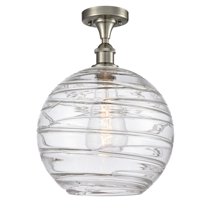 Innovations Lighting - Athens Deco Swirl - 1 Light Semi-Flush Mount In