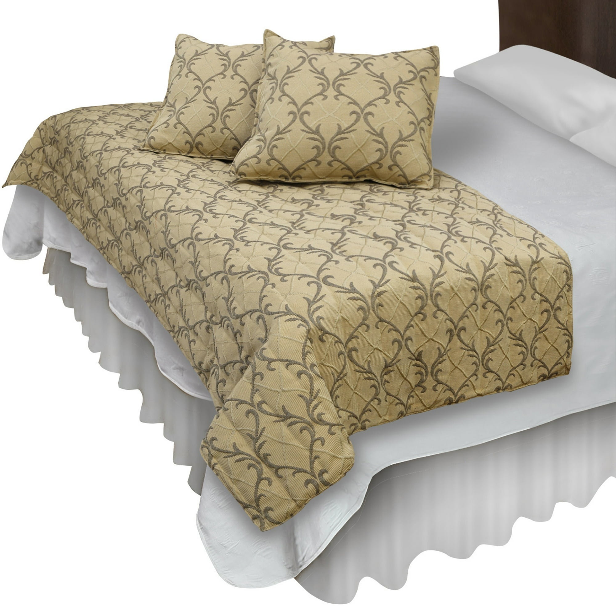 Piecera Con Fundas Sk Barroco Beige Reversible