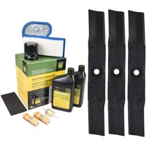 John Deere OEM Model LX280 Maintenance Kit and Mulching Blades, 54C" Mower Deck