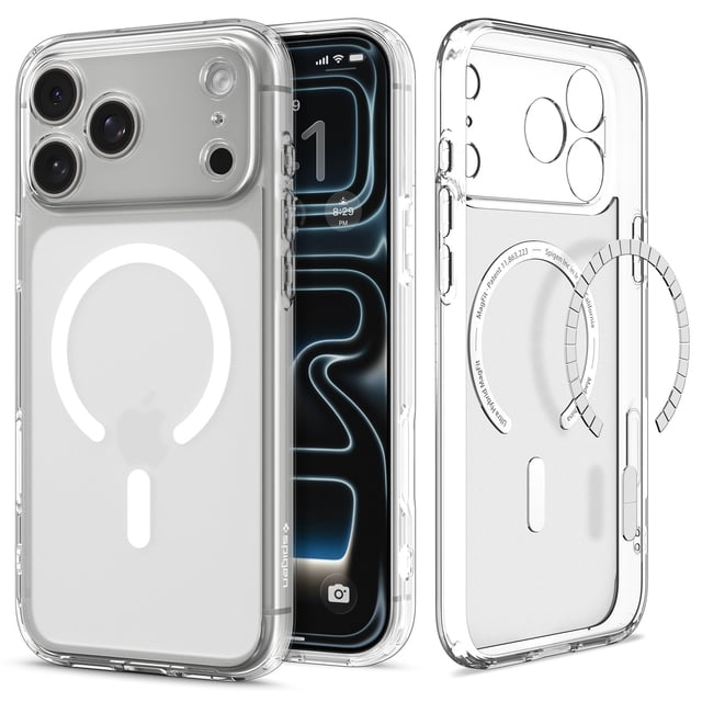 Funda para teléfono celular Spigen Ultra Hybrid MagFit iPhone 17 Pro Frost White