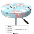 thumbnail image 4 of Vsdgher Cute Panda Flying in the Sky Print Stool Covers Round,Stretch Round Stool Covers Washable Stool Cushion Slipcover Elastic Chair Covers for 12-14 Inch Chair, 4 of 7
