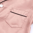 thumbnail image 6 of Owordtank Satin Pajama Set for Women Silk Button Down Long Sleeve Sleepwear Sets Nightwear 2 Piece Lounge Pjs, 6 of 8