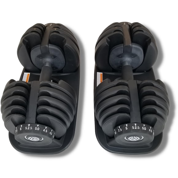 Adjustable Dumbbells - 5lbs to 52.5lbs - Gym Army (Pair of Dumbbells - 2)
