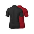thumbnail image 2 of FashionOutfit Men's Solid Cool Dri-Fit Active Athletic Golf Short Sleeves Polo Shirt, 2 of 3