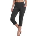 thumbnail image 7 of cocolona Capri Pants for Women Summer High Waisted Workout Yoga Leggings Casual Work Dress Pants with Pockets, 7 of 7