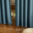 thumbnail image 4 of NICETOWN Linen Curtains for Living Room, Light Filtering Privacy Window Curtains Rod Pocket Back Tab Neutral Farmhouse for Bedroom Dining Room, 52"x90", Stone Blue, 2 Panels, 4 of 6