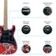 thumbnail image 2 of Paquete Guitarra Electrica Jethro Series By Steelpro 075-sk Color RED/WHITE STRIP, 2 of 8