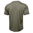 thumbnail image 4 of Domuza Men's Henley T-Shirts Ultra Soft Short Sleeve T Shirts Lightweight Cooling Tees Casual Basic Shirt Tops for Men Army Green 2XL, 4 of 4