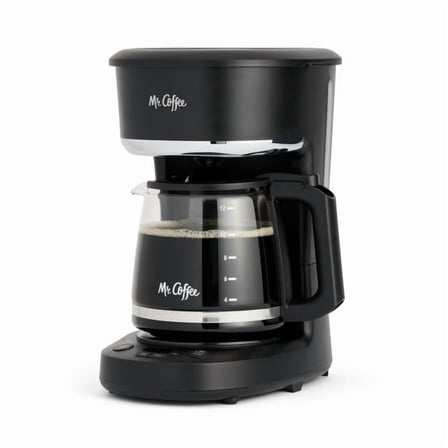 Mr. Coffee Programmable Coffee Maker, 12-Cup Coffee Maker, Black