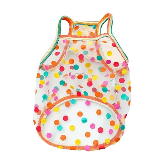 Pet Sun Protection Vest UV Protection for Small Dogs & Cats - Adjustable Breathable Nylon Dog Shirt 11.81x7.87in, Summer Outdoor Cat Clothes for Teddy/Bichon/Corgi (A)