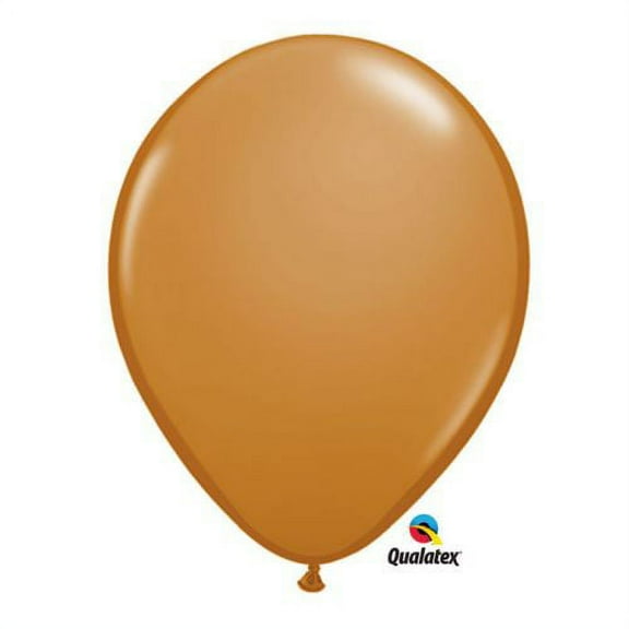 16" Mocha Brown Qualatex 50 Ct Balloons, Pack/50