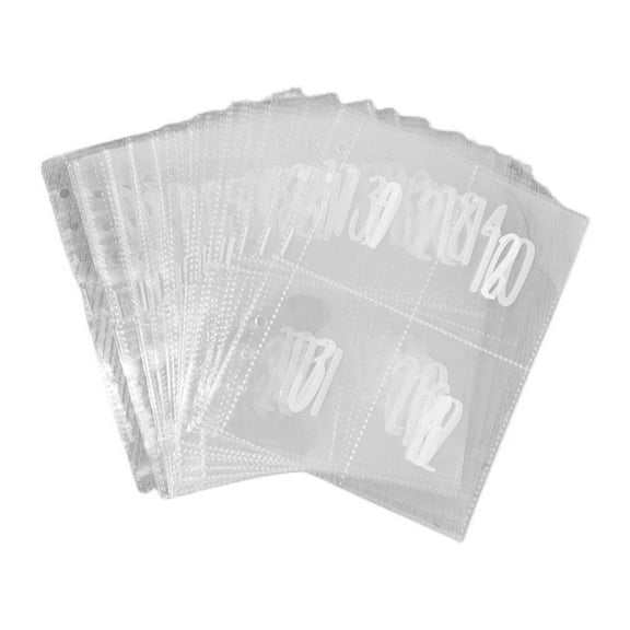 A5 Cash Saving Book Double-Sided 4 Pocket 100 Slots Money Stuffing Folder