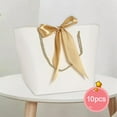 thumbnail image 3 of Bolsa de regalo de 10 piezas Bolsas de mercancía Bolsa de compras reutilizable gruesa Asas retorcidas Blanco S Colcomx Bolsas de papel, 3 of 8