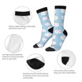 thumbnail image 6 of Goofa Cartoon Sushi Printed Men's Crew Socks, Soft Durable Breathable Moisture-Wicking with Odor Control Cotton socks, 6 of 9