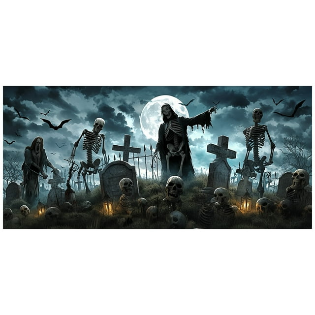 Banderas De Halloween Para Garaje. ¡Su Exquisita Artesanía Y Colores Crean Una Gran Fiesta Para Una Experiencia Alegre Sin Igual04!