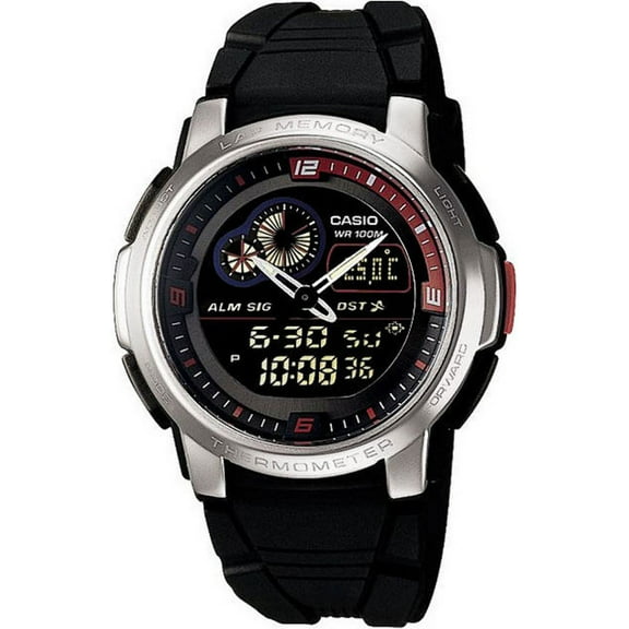 Men's Core AQF102W-1BV Black Resin Quartz Sport Watch