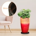 thumbnail image 3 of FIASON 2 Pack 21 Inch Tall Planters, Sunset Red Gradient Glossy Plant Pots with Drainage Hole & Dual-Use Saucers, Large Indoor Outdoor Flower Pots for Patio Porch Deck, 3 of 8