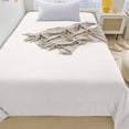 thumbnail image 3 of Hiroekza Twin Bed Sheets, Twin Size Flat Sheet - Machine Washable Bed Sheet for Tiwn Size Bed, Twin Fitted Sheet Wrinkle-Free Microfier Bed Sheet for Cooler Bed, School & Dormitories, 3 of 6