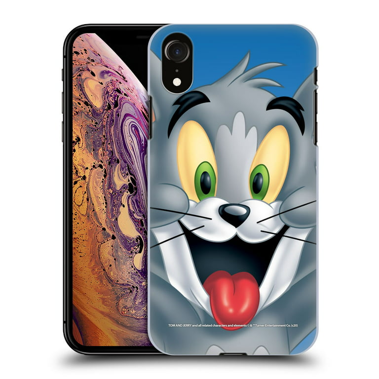 Head Case Designs Officially Licensed Tom and Jerry Full Face Tom Hard Back  Case Compatible with Apple iPhone XR