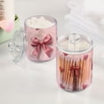 thumbnail image 5 of Valentine Effiel Tower with Bows Hearts Translucent Plastic Cans Storage Canisters with Lid Set of 2, 5 of 7