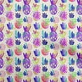 thumbnail image 1 of oneOone Tissu Polyester Spandex Violet Ananas Matériel de Robe Tissu Imprimé Tissu au Mètre 56 Pouces de Large, 1 of 4