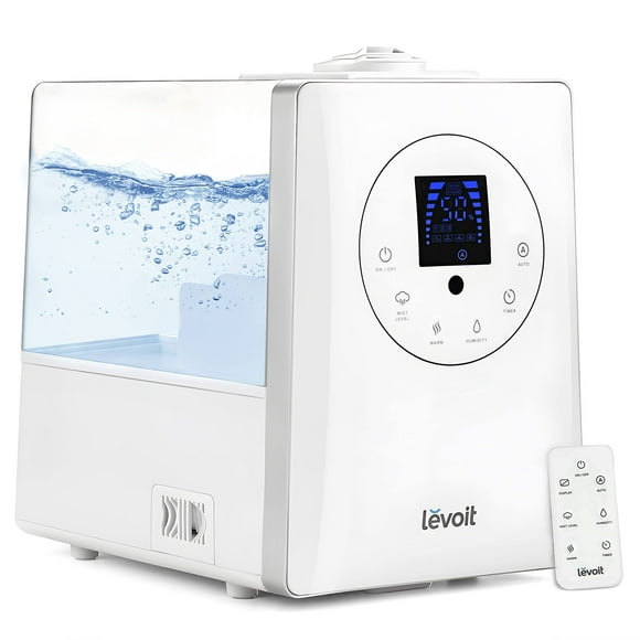 Humidificador LEVOIT 6L de vapor cálido y frío ultrasónico blanco