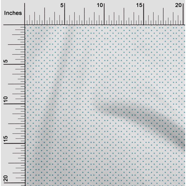 oneOone Polyester Lycra Fabric Polka Dots Print Sewing Fabric BTY 56 Inch Wide