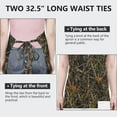 thumbnail image 6 of Vine Camo Tree Trunk Pattern Apron-Garden Aprons for Women with Pockets-Cotton Linen Waterproof Kitchen Cooking Gardening Aprons Adjustable for Kitchen,Cooking,BBQ and Salon 33x27 Inch, 6 of 7