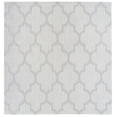 thumbnail image 2 of SAFAVIEH Machine Washable Rug Indoor/Outdoor Bermuda Collection - Bermuda Sophie Geometric Machine Washable Indoor/Outdoor Area Rug, Ivory/Light Grey, 5'3" x 5'3" Square, 2 of 9
