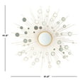 thumbnail image 3 of Safavieh Ariah 41 in. Radiant Lines Sunburst Round Mirror, Gold, 3 of 5