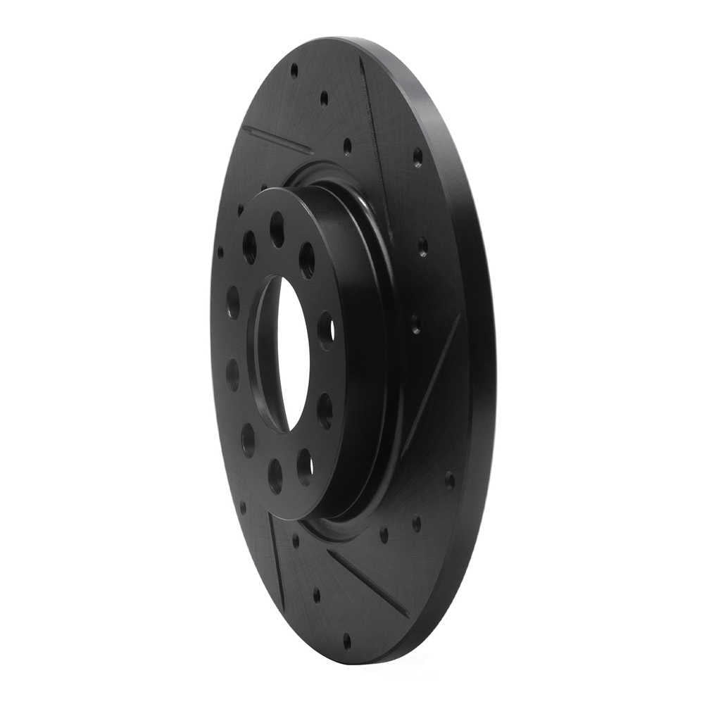 Dynamic Friction Company 633-42012R DFC Brake Rotor - Drilled And Slotted - Black