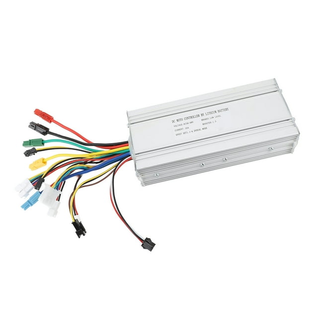 Controlador De Motor De CC Para Scooter, Controlador De Motor De Bicicleta Eléctrica Frenado Sensible 36 V/48 V Fácil De Instalar 35 A Con Conector SM Para Motor De 1000 W-1500 W