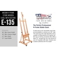 thumbnail image 6 of Medium Wooden Studio H Frame Easel with Storage Tray and Wheels - Adjustable to 96" High, Holds 48" Canvas - Beechwood Artist Easel for Painting, Art Display, Portraits, 6 of 8